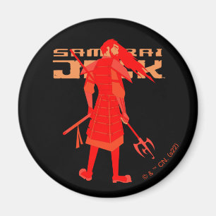 Íman Gráfico do Guerreiro Vermelho Samurai Jack