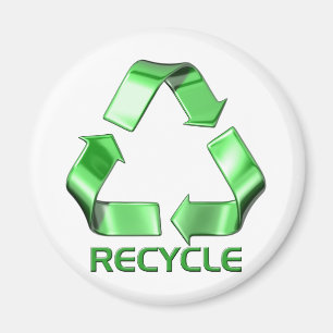Íman gráfico do reciclar 3d