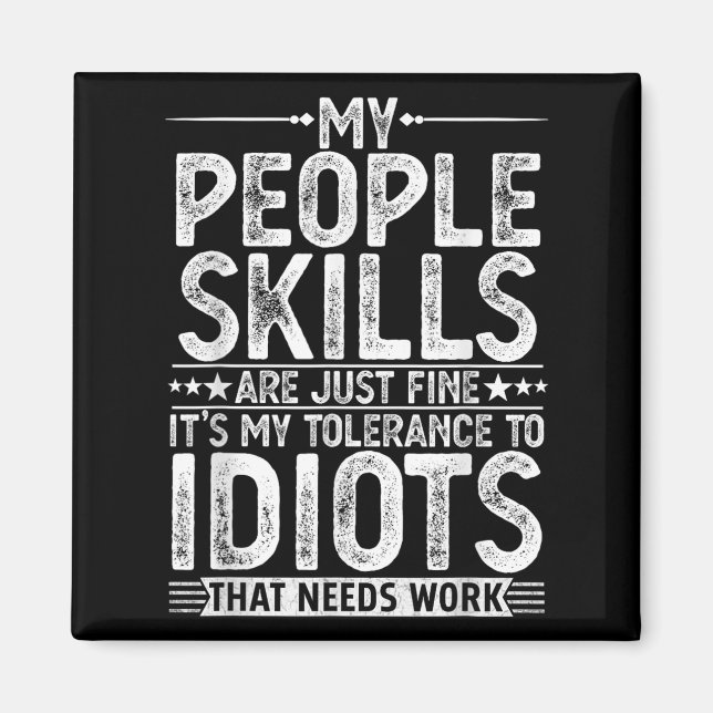 Íman Gráfico Engraçado Para Homens Mulheres Adultas Hum (Frente)