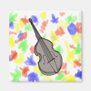 Íman Gráfico ereto da guitarra baixa do violino