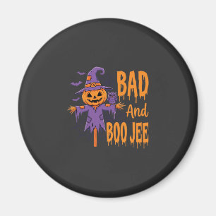 Íman Gráfico Espantalho Halloween Bad And Boo Jee