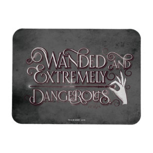 Íman Gráfico Wanded E Extremamente Perigoso - Branco