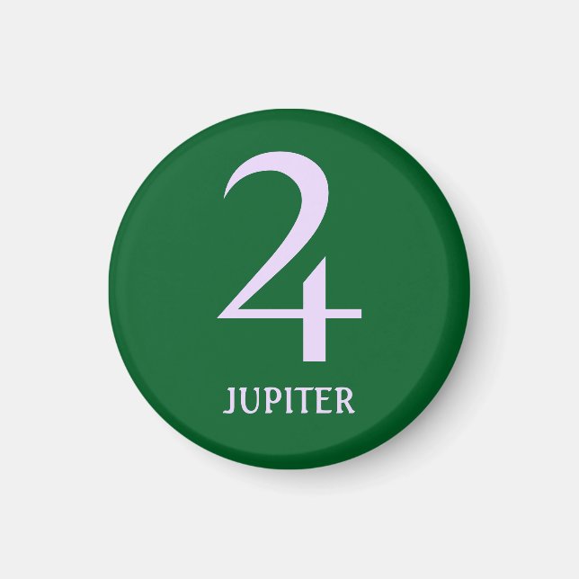 Íman Gráficos Astrologicos: O Planeta Júpiter Magnet (Frente)