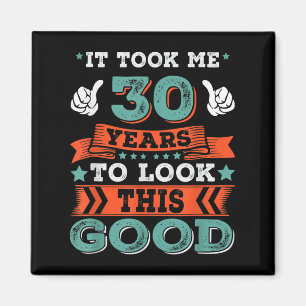Íman Gráficos De aniversário de 30 anos com 30 Anos De