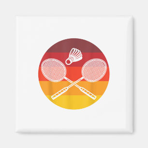 Íman Gráficos de Badminton Jogador de Badminton Peteca 