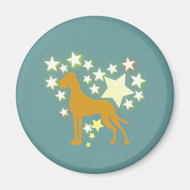 Íman gráficos de Great Dane (Frente)