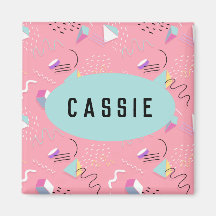 Gráficos retrô dos anos 90 rosa divertido