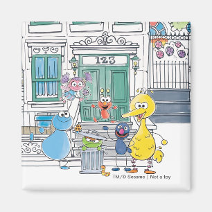 Íman Gráficos Sesame Pals Doodley