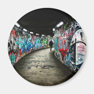 Íman grafite de metrô