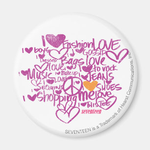 Íman Grafite Laranja/Roxo