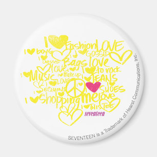 Íman Grafites magentas/amarelo