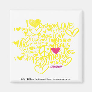 Íman Grafites magentas/amarelo