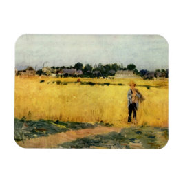 Íman Grain Field (por Berthe Morisot)