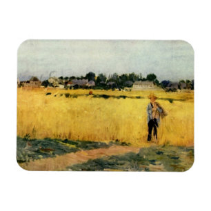 Íman Grain Field (por Berthe Morisot)