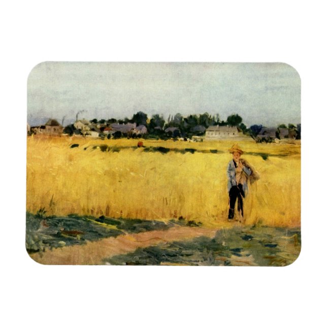 Íman Grain Field (por Berthe Morisot) (Horizontal)