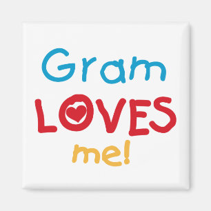 Íman Gram me ama T-shirts e presentes