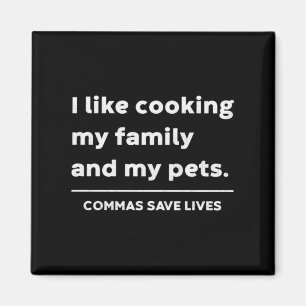 Íman Gramática Divertida Como Cozinhar Família E Vírgul