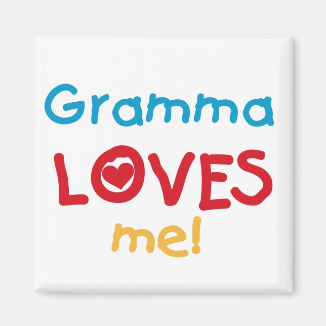 Íman Gramma me ama T-shirts e presentes (Frente)
