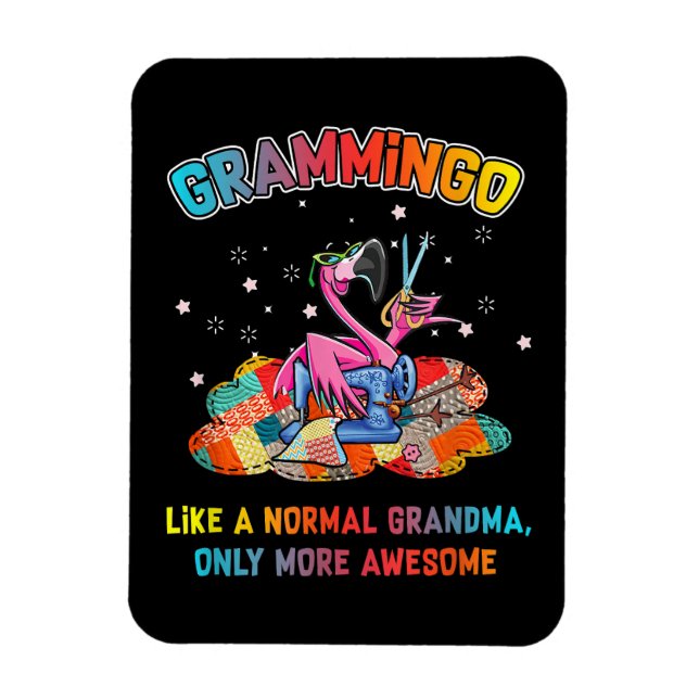 Íman Grammingo Como Uma Colagem Normal Da Avó (Vertical)
