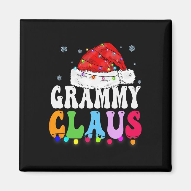 Íman Grammy Claus Família Engraçado Xmas Correspondendo (Frente)