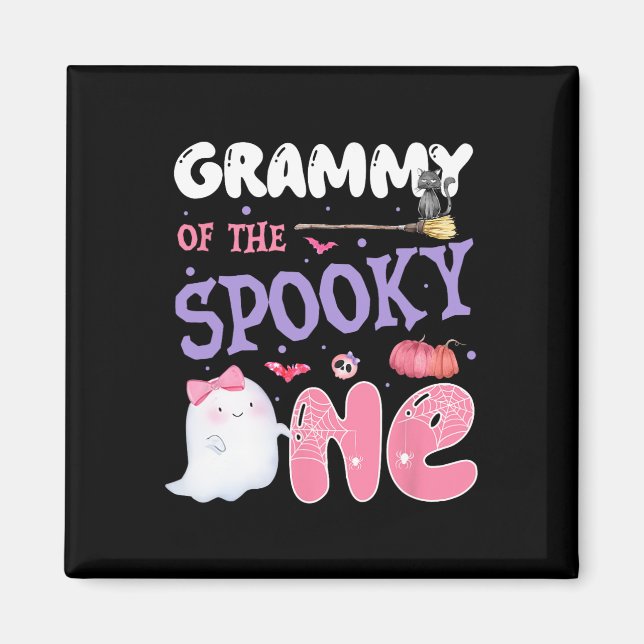 Íman Grammy Do Spooky One primeiro aniversario Hallowee (Frente)