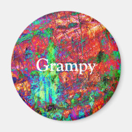 Íman Grampy Colorful Abstrato Art