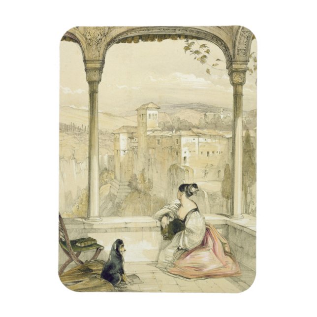 Íman Granada (Alhambra), prato 9 de "Sketches de Espanh (Vertical)
