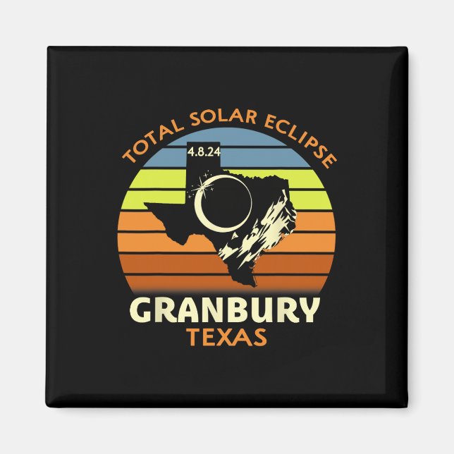 Íman Granbury Texas Total Solar Eclipse 2024 (Frente)