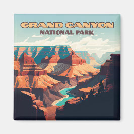 Íman Grand Canyon National Park Arizona Retro
