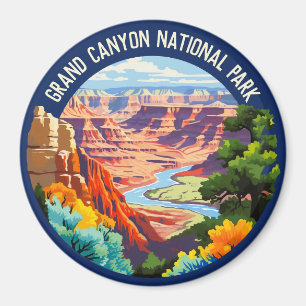 Íman Grand Canyon National Park Arizona Vintage Art