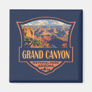 Íman Grand Canyon National Park Ilustração Viagem Art