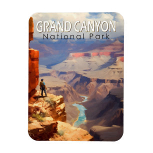 Íman Grand Canyon National Park Oil Painting Viagem