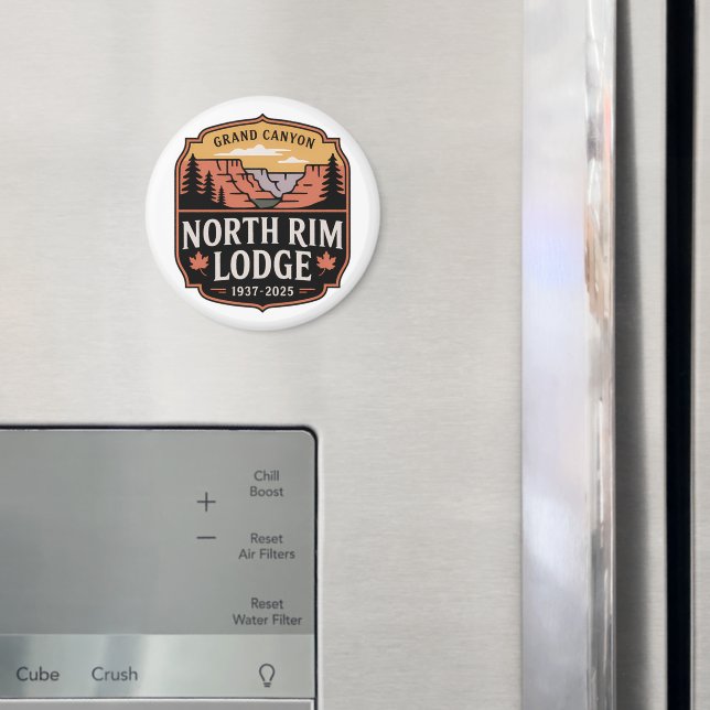 Íman Grand Canyon North Rim Lodge Tribute 1937–2025  (In Situ (Fridge))