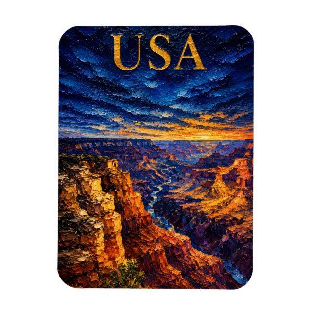 Íman Grand Canyon Sunset Souvenier (Vertical)