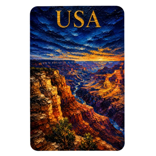 Íman Grand Canyon Sunset Souvenier (Vertical)