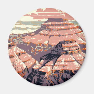 Íman Grand Canyon Western Graphic Art American