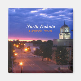 Íman Grand Forks North Dakota Magnet Viagem Souvenir