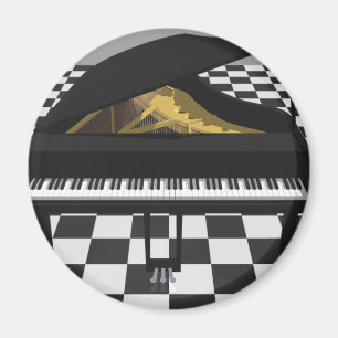 Íman Grand Piano & Azulejo Floor: Modelo 3D: