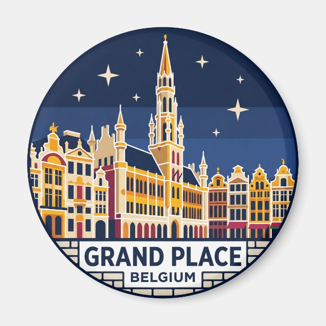 Íman Grand Place Bélgica (Frente)