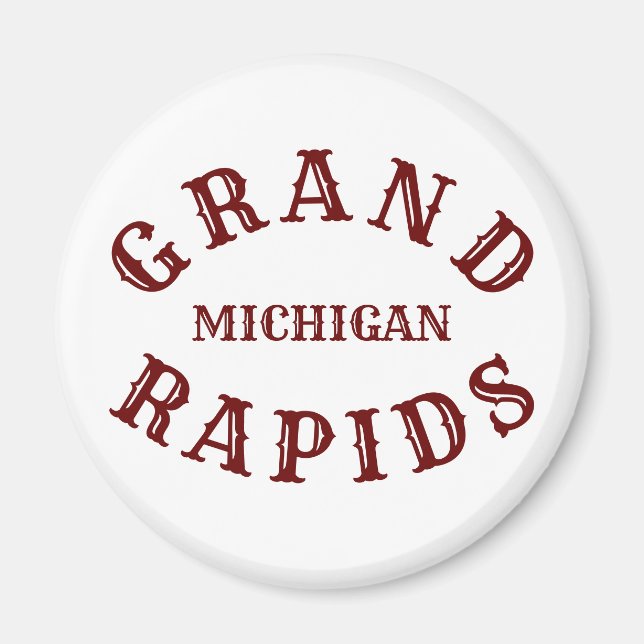Íman Grand Rapids, Michigan Magnet (Frente)