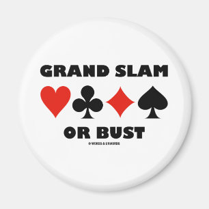 Íman Grand Slam Ou Bust (Fatos De Cartão De Ponte)
