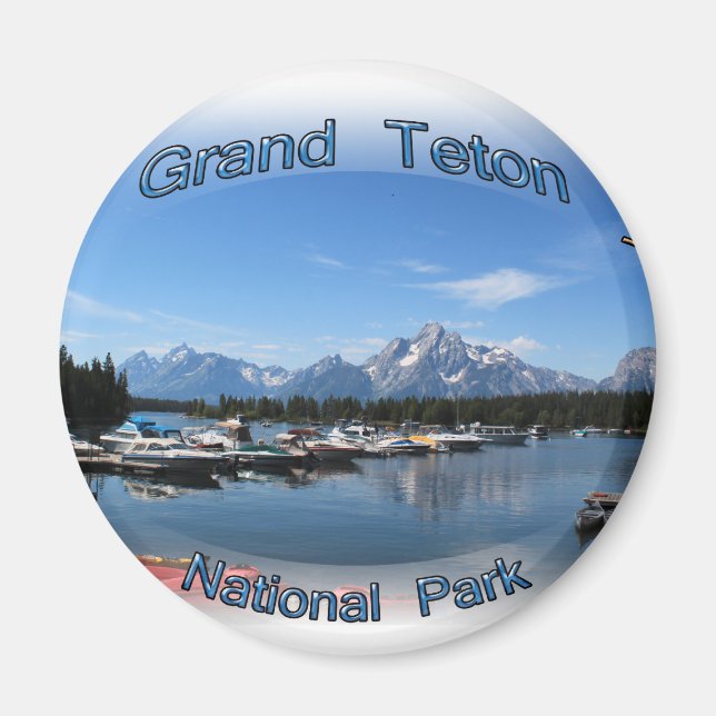 Íman Grand Teton, EUA, parque nacional vadio (Frente)
