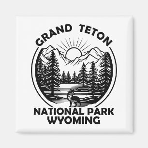 Íman Grand Teton montanhas Parque Nacional Wyoming