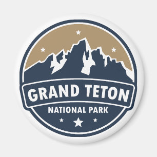 Íman Grand Teton National Park Round Emblem
