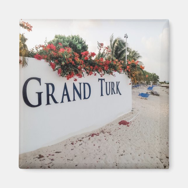 Íman Grand Turk Beach Scene (Frente)