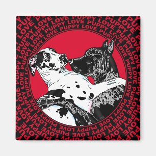 Íman Grande Amor de Cachorrinho Dane