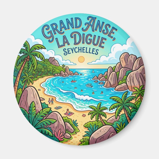 Íman Grande Anse, La Digue Seychelles (Frente)