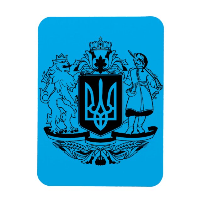 Íman Grande brasão de armas da Ucrânia (Vertical)