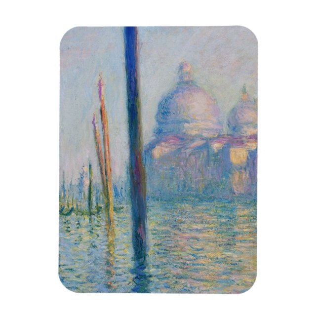 Íman Grande Canal Monet Veneza Itália Pintura Clássica (Vertical)