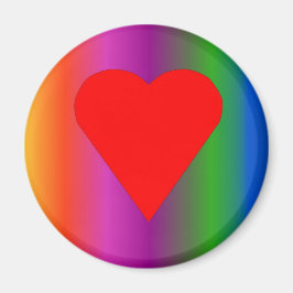 Íman Grande Coração Vermelho